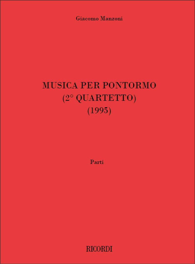 Musica Per Pontormo (Secondo Quartetto)